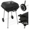 Grill Węglowy z Pokrywą Ogrodowy Duży Ruszt Przenośny Stabilny Półka Uchwyt.jpg