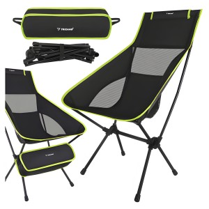 Krzesło Wędkarskie Składane Turystyczne Campingowe Lekkie 120 kg Oxford 600D z Pokrowcem na Ryby Biwak Plażę 41 × 52 × 86 cm